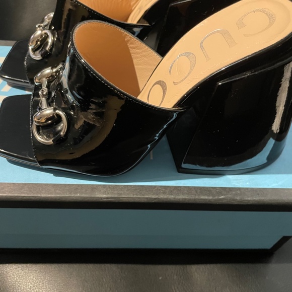 Gucci Patent Chunky Mules size 34 - Picture 10 of 10